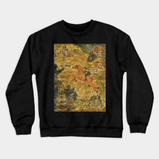 Old Map 2 (Fantasy). Crewneck Sweatshirt